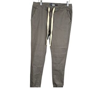 Company Eighty One Mens Moto Jogger Pants Gray Elastic Waist Drawstring Medium